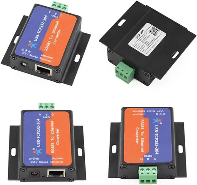 Alt view image 2 of 7 - Single Port Serial Server RS232 RS485 RS422 Serial to Ethernet Converter DC 5V Transparent Transmission Between RS232/RS485/RS422 Ethernet Serial Data Communication Device (TCP232-304 RS485 Port)