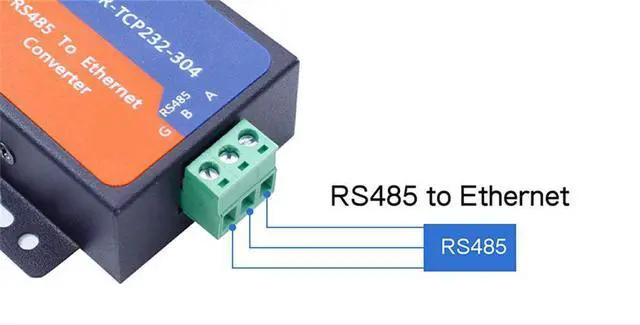Alt view image 4 of 7 - Single Port Serial Server RS232 RS485 RS422 Serial to Ethernet Converter DC 5V Transparent Transmission Between RS232/RS485/RS422 Ethernet Serial Data Communication Device (TCP232-304 RS485 Port)