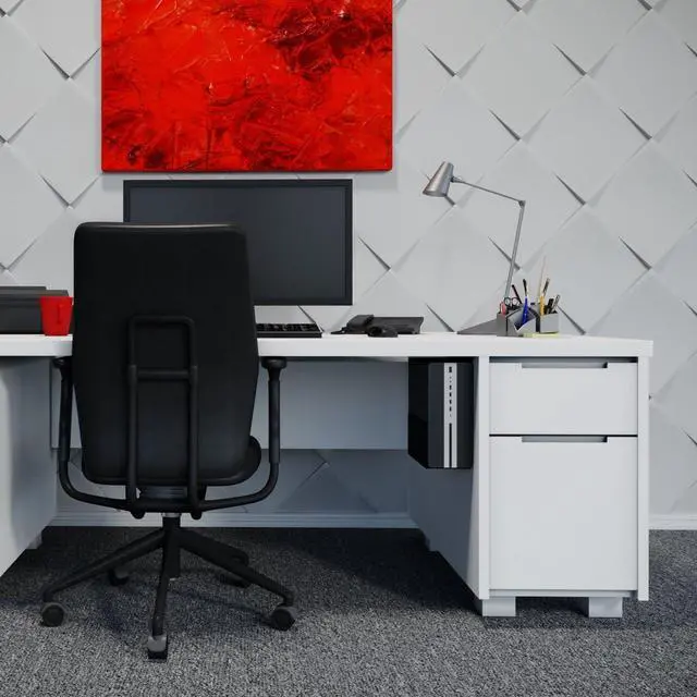 Alt view image 4 of 4 - PC Wall Mount 154 (Single) | 11H x 5W x 12D | Wall Mount for Personal Computers | USA Made | Oeveo