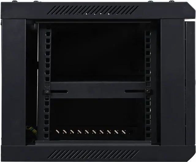 Alt view image 4 of 7 - AEONS 6U Wall Mount Server Rack Cabinet with Lockable Door and Side Panels