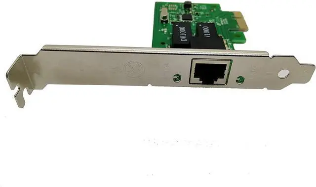 Alt view image 4 of 5 - Realtek Chipset Gigabit PCI Express Ethernet Network Interface Card with Low Profile Bracket (No Software))