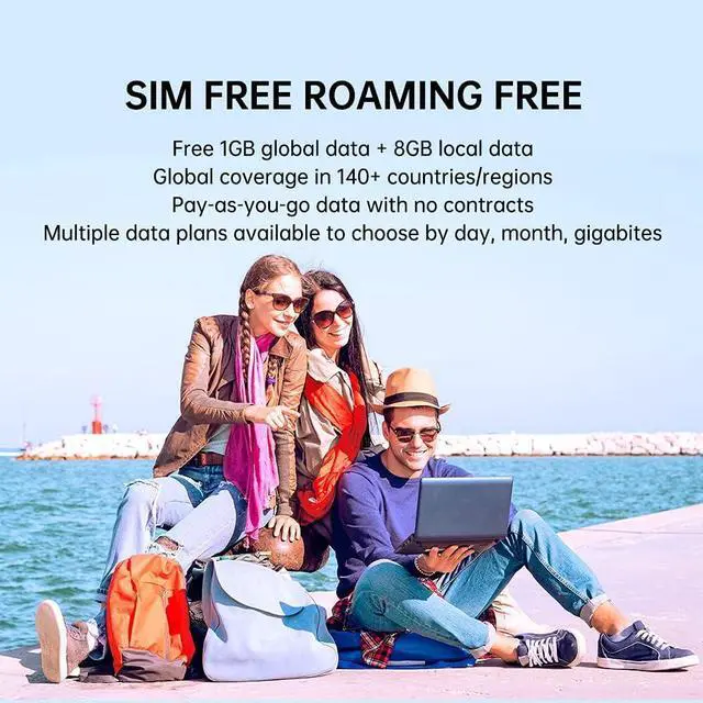 Alt view image 2 of 7 - Mini Turbo 4G LTE Mobile Hotspot, No SIM Card Needed, Portable WiFi Hotspot Unlock Device for Home or Travel in 200+ Countries,Smart Local Network Auto-Selection,with US 8GB&Global 1GB Data