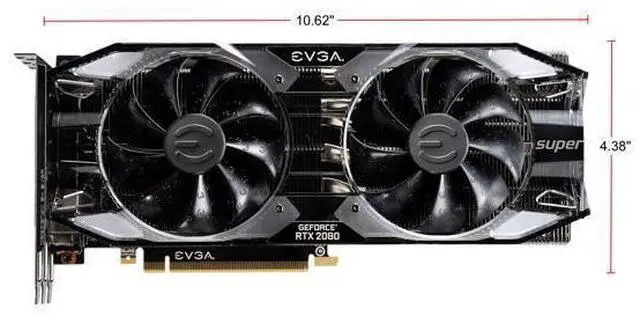 Alt view image 3 of 4 - EVGA GeForce RTX 2080 Super XC Ultra Gaming, 08G-P4-3183-KR, 8GB GDDR6, RGB LED, Metal Backplate