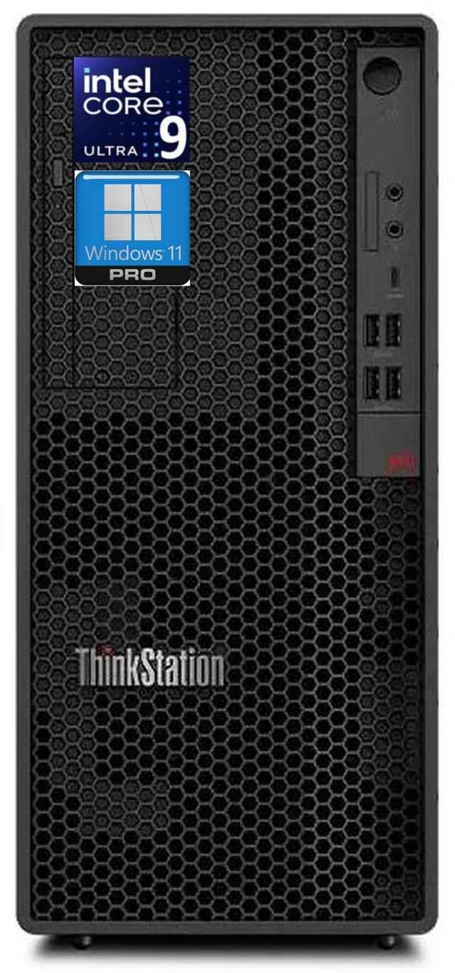 Main image of Lenovo ThinkStation P2 Gen 2 Tower Workstation,Intel Core Ultra 9 285,16 GB DDR5 RAM(2 x 8GB),512 GB SSD,Black,Windows 11 Pro