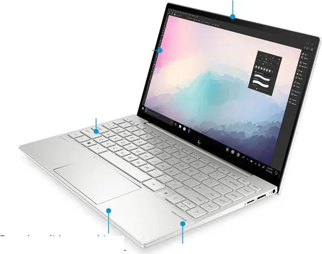 Alt view image 3 of 3 - HP ENVY 13-BA1047 13.3" 8GB 256GB SSD Core™ i5-1135G7 2.4GHz Win10H, Natural Silver