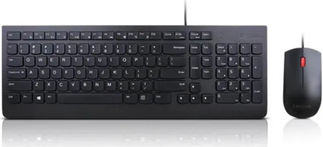 Alt view image 4 of 6 - Lenovo Essential Wired Combo Keyboard & Mouse Combo, Black