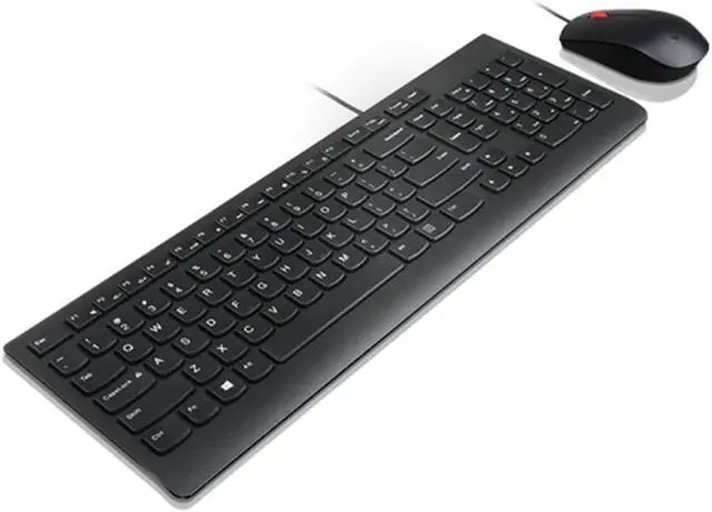 Alt view image 6 of 6 - Lenovo Essential Wired Combo Keyboard & Mouse Combo, Black