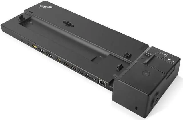 Alt view image 12 of 13 - Lenovo ThinkPad Pro Docking Station with 135W Power Adapter, Black