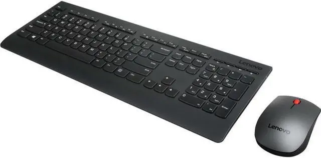 Alt view image 3 of 5 - Lenovo Professional Wireless Keyboard and Mouse Combo, 2.4 GHz USB Wireless Receiver, Black