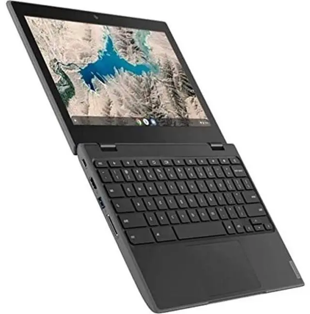 Alt view image 2 of 3 - Lenovo Chromebook 100e 11.6" 4GB 32GB (MT8183C) ARM Cortex A73 2GHz ChromeOS, Black