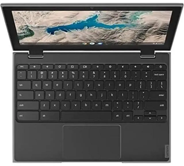 Alt view image 3 of 3 - Lenovo Chromebook 100e 11.6" 4GB 32GB (MT8183C) ARM Cortex A73 2GHz ChromeOS, Black