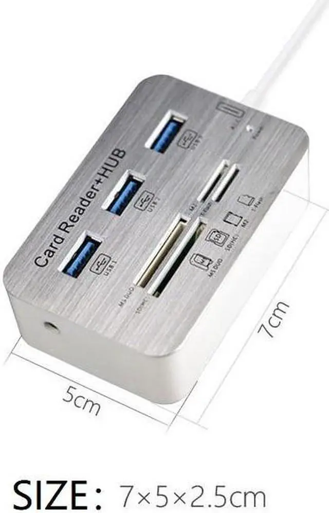 Alt view image 5 of 7 - Multi-In-1 Memory Card Reader Adapter USB 3.0 interface 3.0 5Gbps Transmission