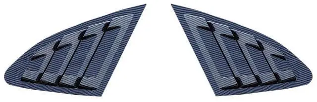 Alt view image 5 of 7 - Acaigel 1 Pair ABS Carbon fiber Look Side Window Louver Shutter Cover For Chevrolet Malibu 2016-20