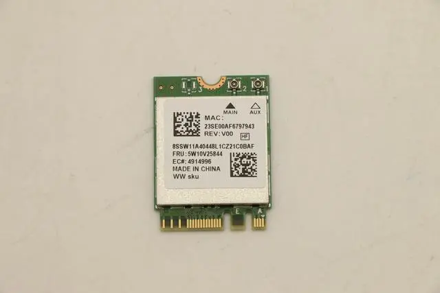 Main image of 5W10V25844 - Lenovo RTL8852BE 802.11ax 2x2 M2 Wifi + Bluetooth 5.3 Card