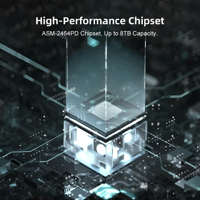 Alt view image 12 of 14 - MAIWO 40Gbps M.2 NVMe SSD Enclosure USB4 Type-C to 2280 NVMe Adapter Groove Heat Dissipation Support Thunderbolt3/4 USB4/3.0/2.0 Tool Free 8TB Capacity Aluminum Alloy Case