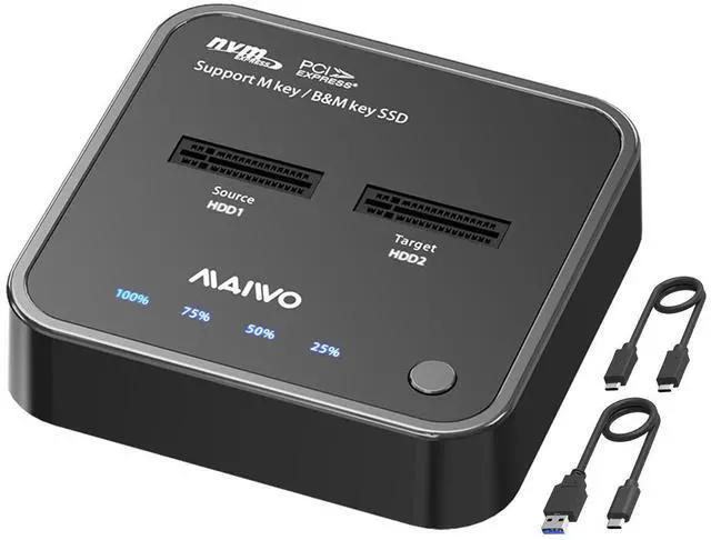 Main image of MAIWO K3016P M.2 SSD Duplicator Base NVMe Protocol Copy + Read Write USB-C Support 2242 2260 2280 22110 SSD