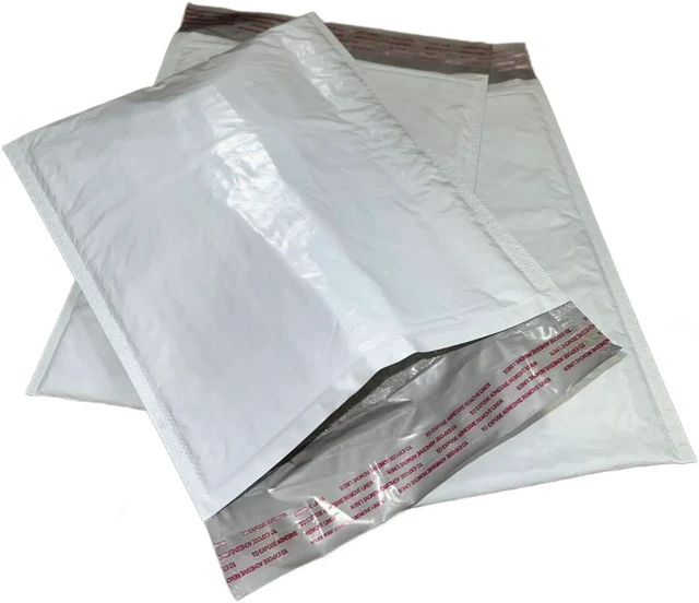 Alt view image 2 of 6 - 10 #00 5x10 Poly Bubble Padded Envelopes Mailers Shipping Case 5"x10"