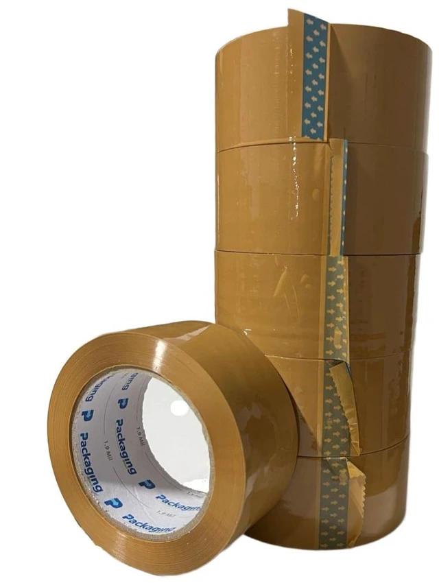 Alt view image 2 of 3 - supplyhut 12 Rolls Brown Shipping Packaging Box Packing Sealing Tape 1.8 mil 2" x 110 Yard 330FT