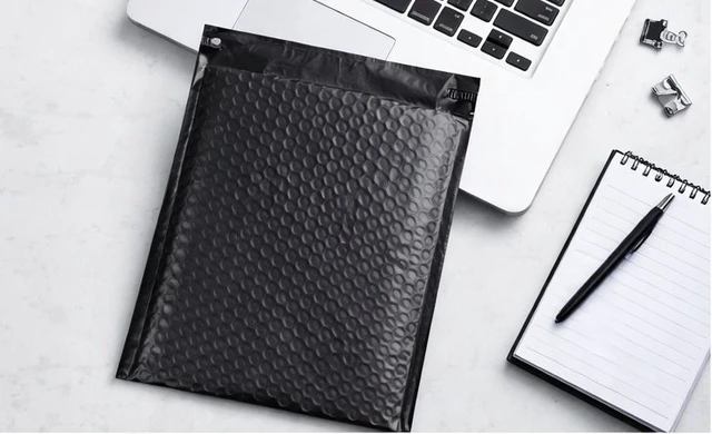 Alt view image 2 of 3 - supplyhut 100 #5 10.5''x16'' Black Poly Bubble Padded Envelopes Mailers Shipping Case