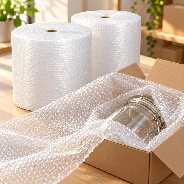 Alt view image 4 of 6 - 1/8" Small Bubble Cushioning Wrap Padding Roll 700'x 12" Wide Perf 12" 700FT