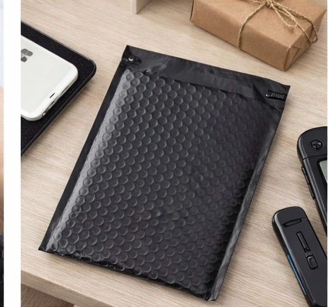 Alt view image 3 of 3 - supplyhut 100 #5 10.5''x16'' Black Poly Bubble Padded Envelopes Mailers Shipping Case