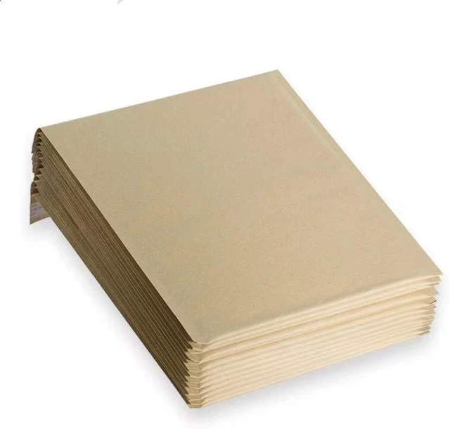 Alt view image 4 of 4 - 20#0 6x10 Kraft Natural Paper Padded Bubble Envelopes Mailers Case 6"x10"