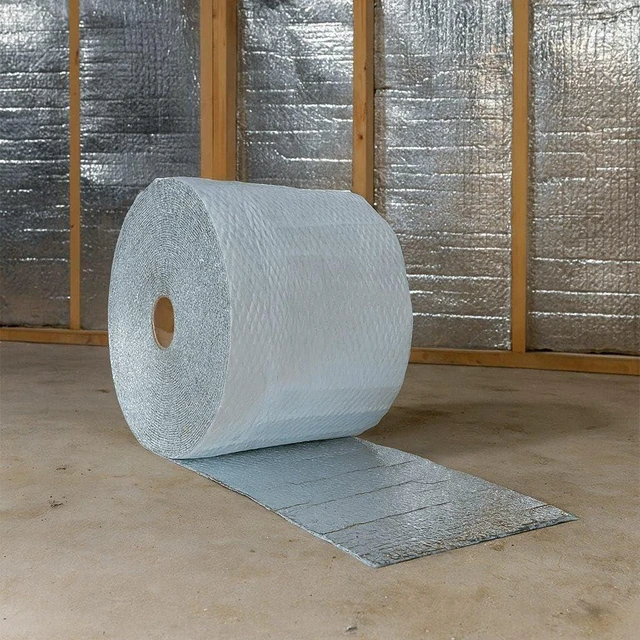 Alt view image 3 of 5 - 3/16" x 125' Reflective Bubble Cushioning Wrap Roll Thermal Insulation (12" x 125')