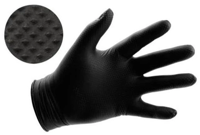 Main image of 1000 Shield Nitrile 5mil Powder Free Gloves Black (Latex Vinyl Free) Small