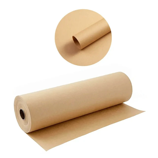 Alt view image 5 of 5 - 15" 30# 1200' Brown Kraft Paper Roll Shipping Wrapping Cushioning Void Fill