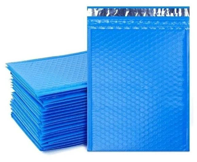 Main image of 200 #0 6x10 Blue Poly Bubble Padded Envelopes Mailers Shipping Case 6"x10"