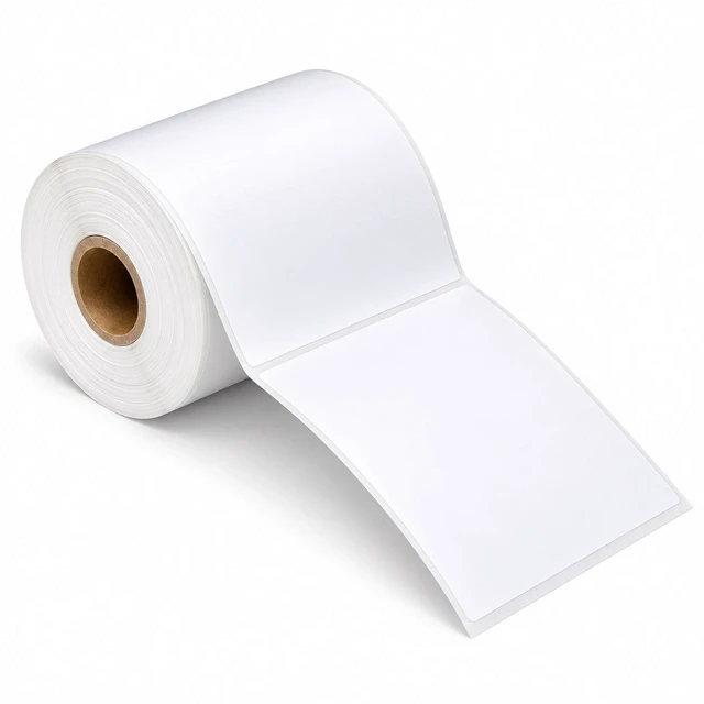 Main image of supplyhut 4 x 6 Direct Thermal Shipping Labels, 1 Inch Core, 250 Labels per Roll, 1 Roll (250 Labels)