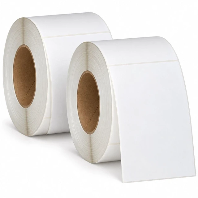 Main image of Direct Thermal Labels 4x6 Shipping 3 Inch Core 1000 per Roll 2 Rolls 2,000 Labels