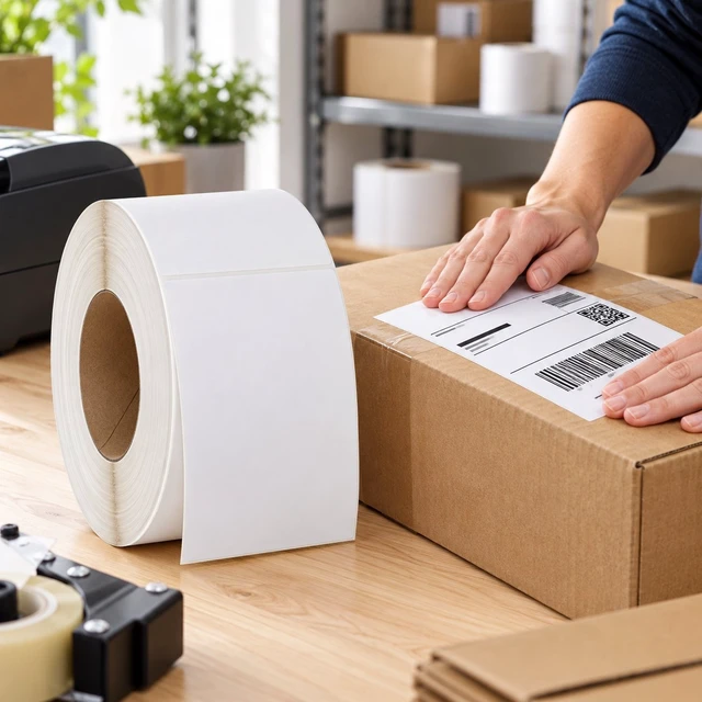 Alt view image 6 of 7 - Direct Thermal Labels 4x6 Shipping 3 Inch Core 1000 per Roll 2 Rolls 2,000 Labels