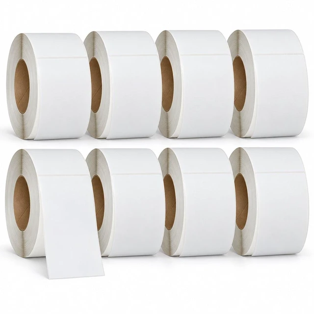 Main image of Direct Thermal Labels 4x6 Shipping 3 Inch Core 1000 per Roll 8 Rolls 8,000 Labels