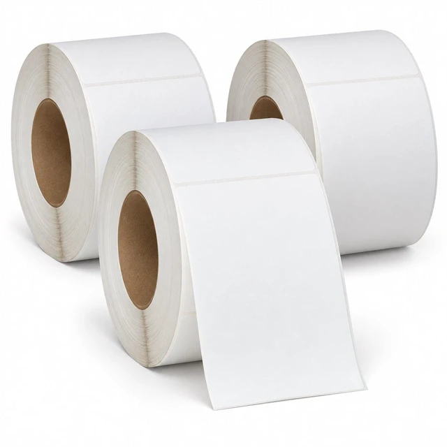 Main image of Direct Thermal Labels 4x6 Shipping 3 Inch Core 1000 per Roll 3 Rolls 3,000 Labels