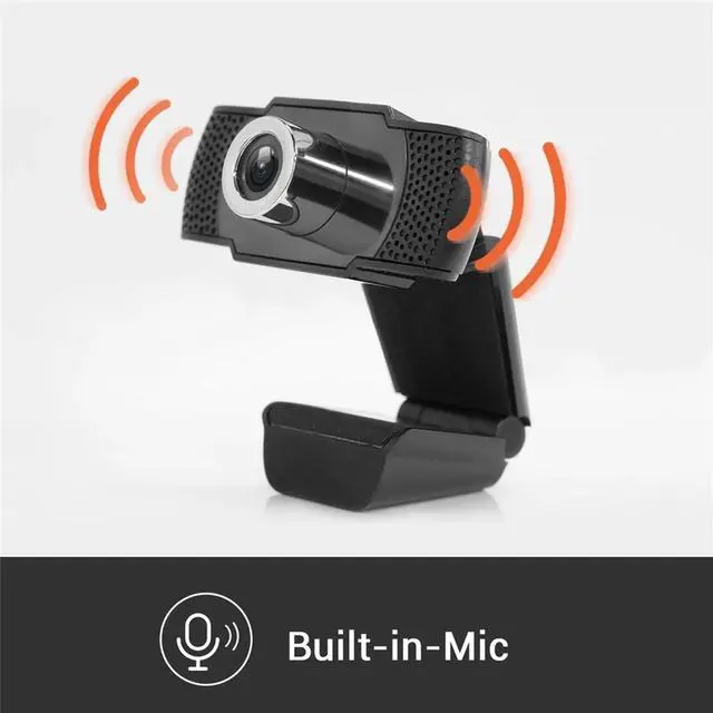 Alt view image 3 of 3 - Ultimo H812 2MP 1920x1080 USB 2.0 Webcam, Black