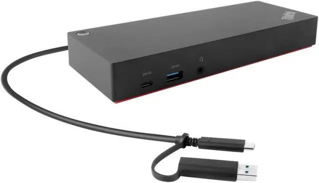 Alt view image 3 of 3 - Lenovo ThinkPad Hybrid USB-C with USB-A Dock, Black