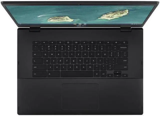 Alt view image 2 of 3 - Asus Chromebook CX1500CNA-WS44F 15.6" 4GB 64GB eMMC Celeron® N3350 1.5GHz ChromeOS, Mineral Gray