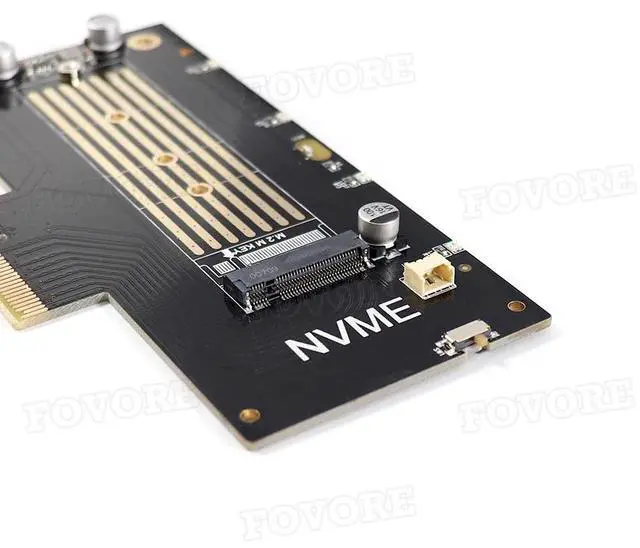 Alt view image 4 of 6 - M2 pcie adapter adapter PCI e M.2 NVME M Key 2280 SSD controller M.2 ssd pcie converter PCI express to M2 adapter with heatsink