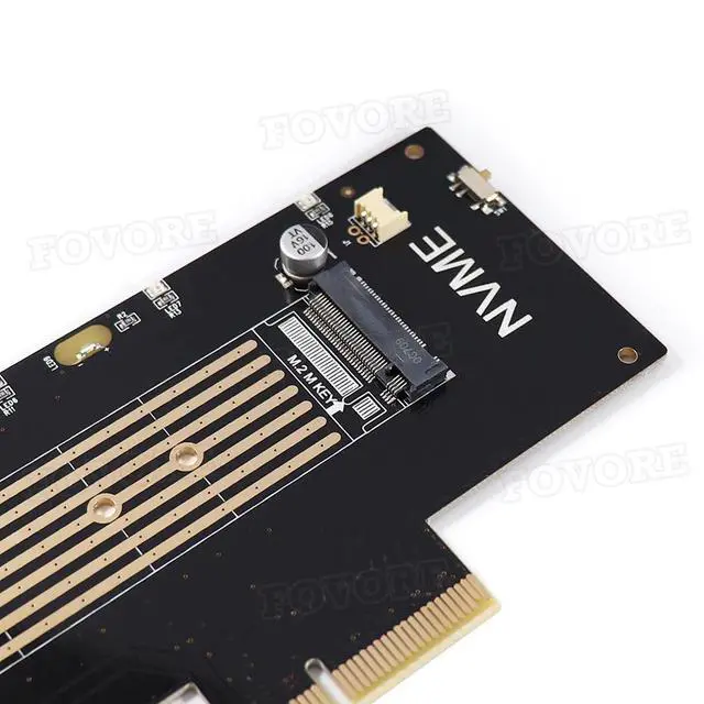 Alt view image 3 of 6 - M2 pcie adapter adapter PCI e M.2 NVME M Key 2280 SSD controller M.2 ssd pcie converter PCI express to M2 adapter with heatsink
