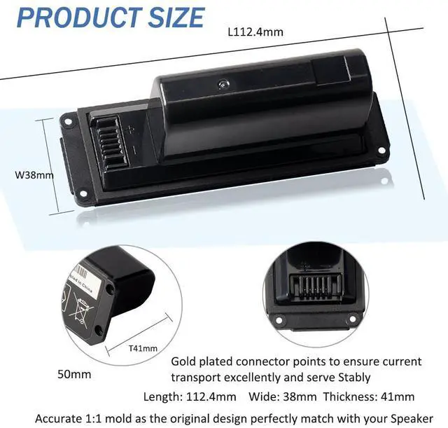 Alt view image 4 of 7 - 061384 2230mAh/17WH Speaker Battery 061385 061386 063404 063287 For BOSE SoundLink Mini I