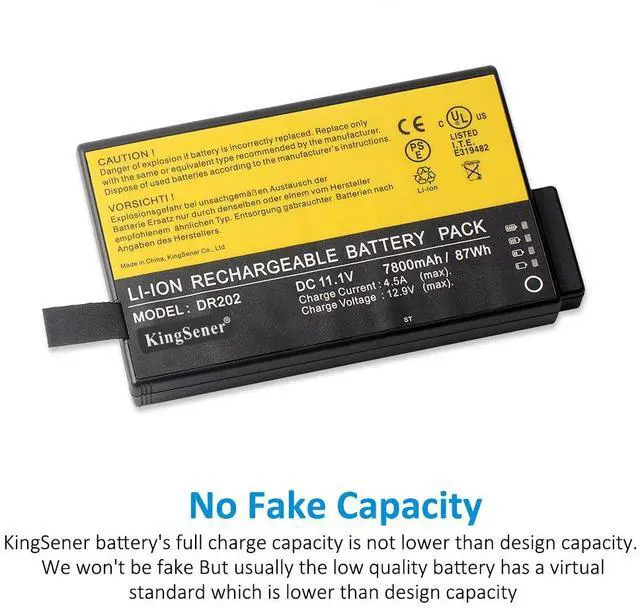 Alt view image 10 of 14 - Dr202 Battery For Getac Bp-Lp2900/33-01Pi Bp-Lc2600/32-01Pi Bp-Lp3070/32-01Pi X500 V100 V200 S400 Rugged Notebook For Dr202i Dr202s Li202s Rs2020 Me202 7800Mah/87Wh