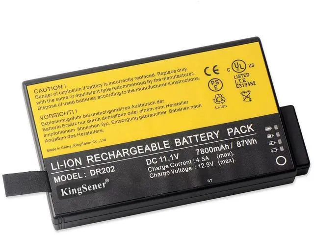 Alt view image 9 of 14 - Dr202 Battery For Getac Bp-Lp2900/33-01Pi Bp-Lc2600/32-01Pi Bp-Lp3070/32-01Pi X500 V100 V200 S400 Rugged Notebook For Dr202i Dr202s Li202s Rs2020 Me202 7800Mah/87Wh