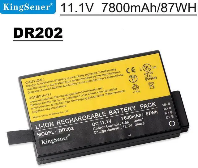Alt view image 8 of 14 - Dr202 Battery For Getac Bp-Lp2900/33-01Pi Bp-Lc2600/32-01Pi Bp-Lp3070/32-01Pi X500 V100 V200 S400 Rugged Notebook For Dr202i Dr202s Li202s Rs2020 Me202 7800Mah/87Wh
