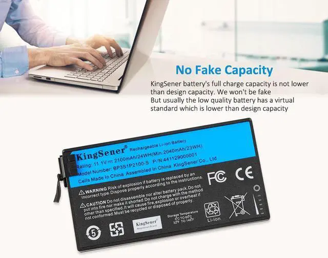 Alt view image 11 of 14 - Bp3s1p2100-S Battery For Getac V110 Rugged Notebook Tablet Bp3s1p2100-S Bp3s1p2100 441129000001 11.1V 2100Mah 24Wh