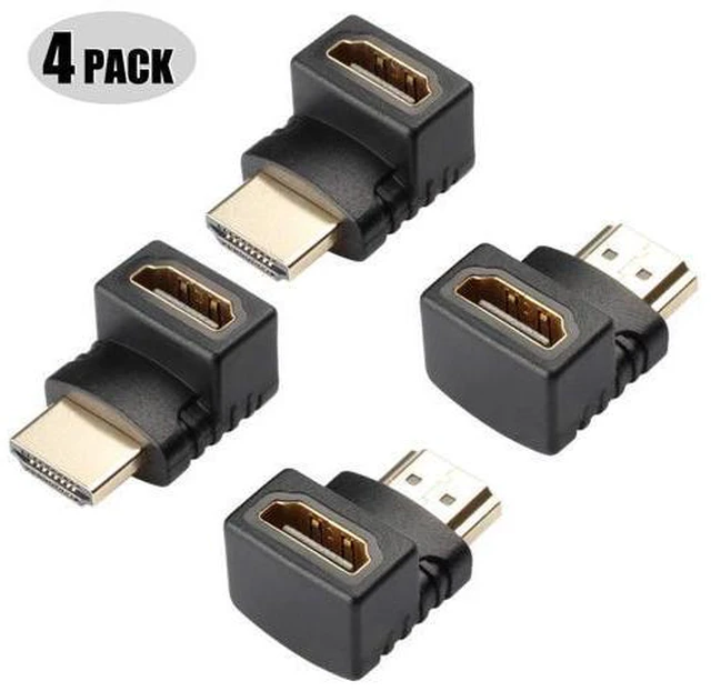 Main image of 4Pack 270 Degree and 90 Degree HDMI Adapter (Right Angle HDMI) with 4K and HDR Support