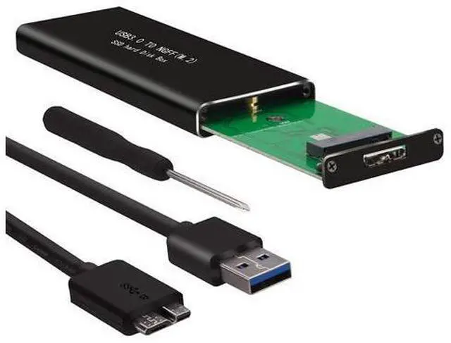 Main image of M.2 SATA SSD to USB 3.0 External SSD Reader Converter Adapter Enclosure with UASP, Support NGFF M.2 2280 2260 2242 2230 SSD with Key B/Key B+M (M.2 NGFF to USB3.0)