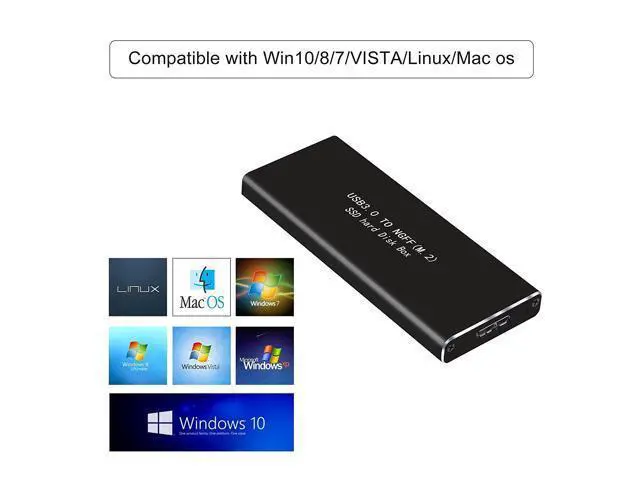 Alt view image 4 of 7 - M.2 SATA SSD to USB 3.0 External SSD Reader Converter Adapter Enclosure with UASP, Support NGFF M.2 2280 2260 2242 2230 SSD with Key B/Key B+M (M.2 NGFF to USB3.0)