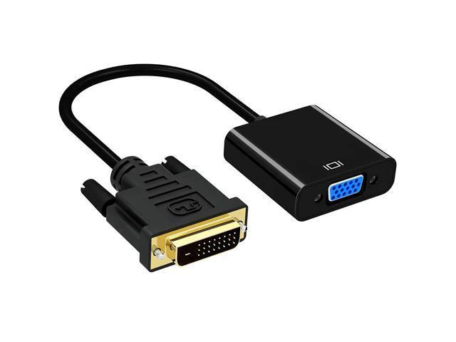 Alt view image 3 of 7 - DVI to VGA Adapter DVI 24+1 DVI-D Male to VGA Female Cable Adapter Converter for DVI Device, Laptop, PC to VGA Displays, Monitors, Projectors (DVI24+1 TO VGA)