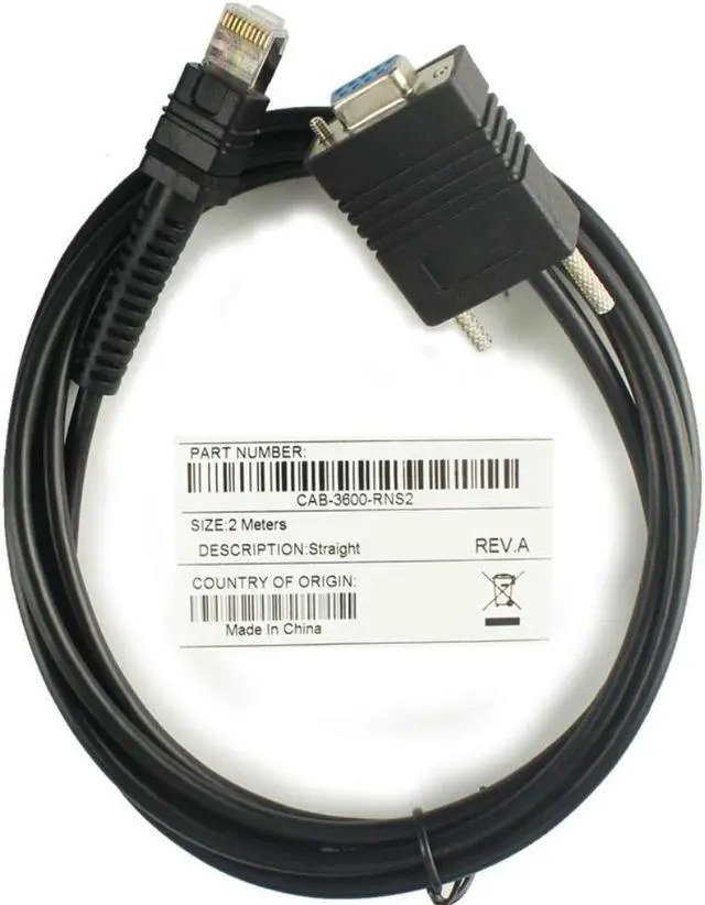 mielcurry様3 5V 2M RS232 Serial Straight Cable Compatible for Zebra